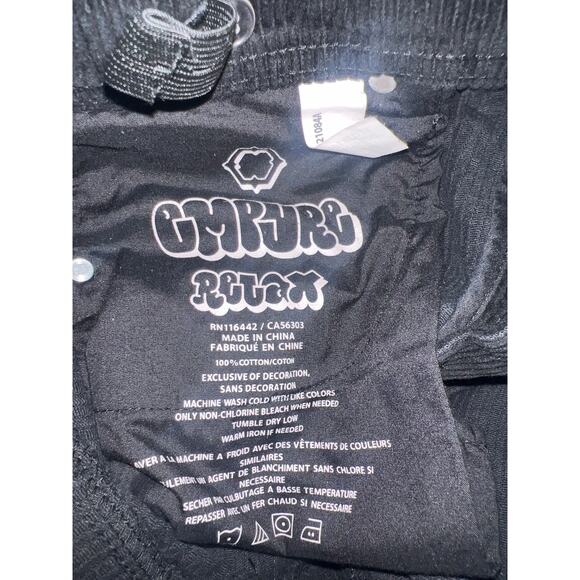 Empyre Black Relaxed Baggy Skateboarding Y2K Skater Corduroy Pants  size 27 - Picture 4 of 6